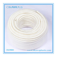 Flame Retardant PVC branco mangueira de plástico ondulado para cabo Protector